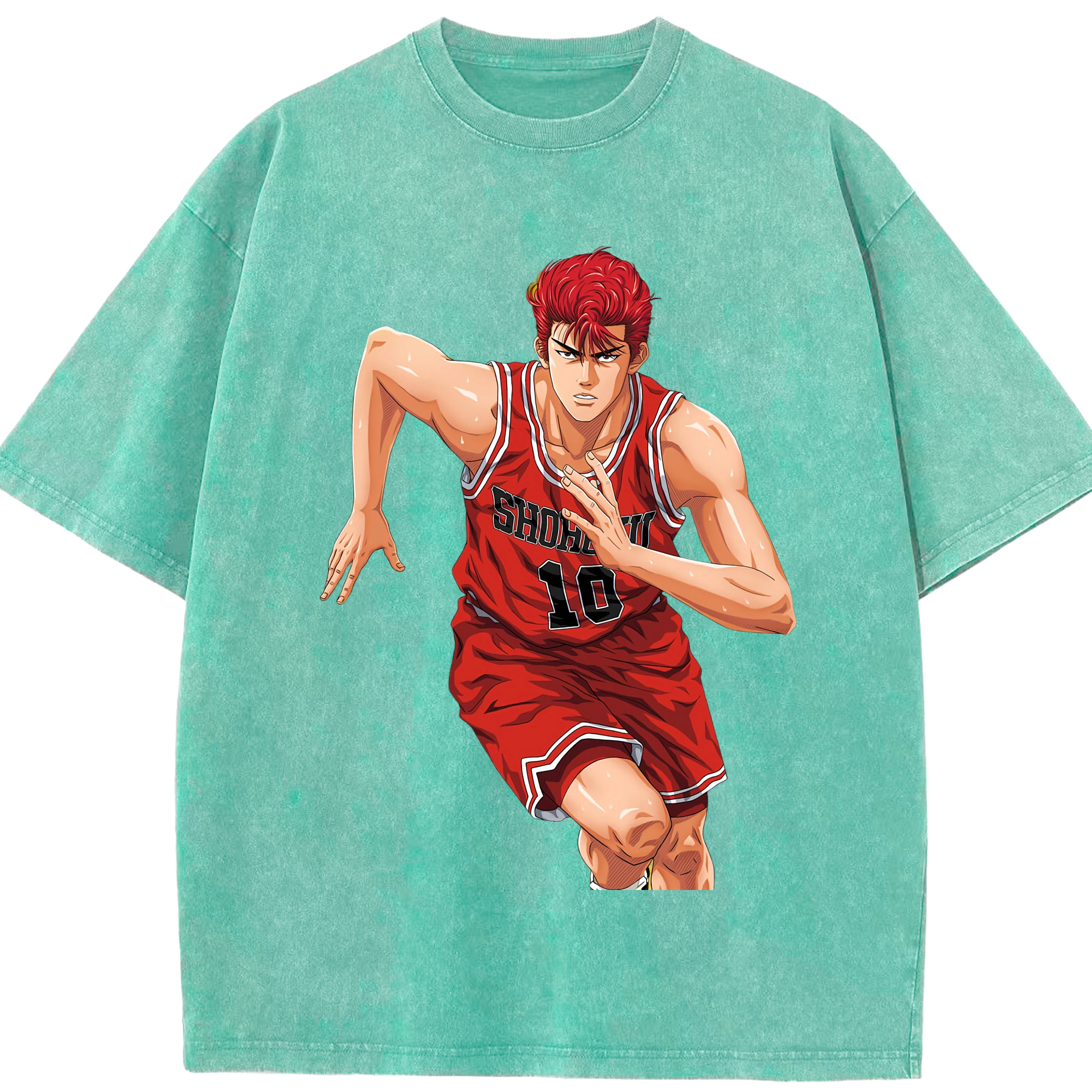 （画像用） SLAM DUNK／スラムダンク 綿100% ヴィンテージ風 半袖Tシャツ（フロントプリント）